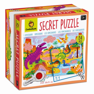 Secret puzzle - Puzzle z tajemnicą – Dinozaury Ludattica - 2