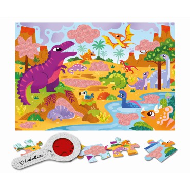 Secret puzzle - Puzzle z tajemnicą – Dinozaury Ludattica - 4