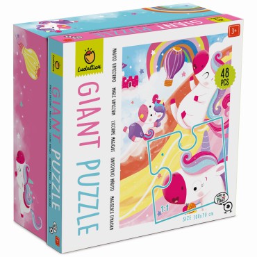 Giant Puzzle – puzzle olbrzymie – Zaczarowany Jednorożec Ludattica - 2
