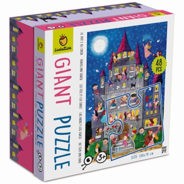 Giant Puzzle – puzzle olbrzymie – Zamek z wróżkami i orkami Ludattica - 1