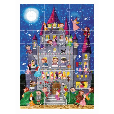 Giant Puzzle – puzzle olbrzymie – Zamek z wróżkami i orkami Ludattica - 2