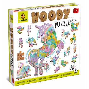 Woody Puzzle – Drewniane puzzle konturowe – Baśniowe postacie Ludattica - 2