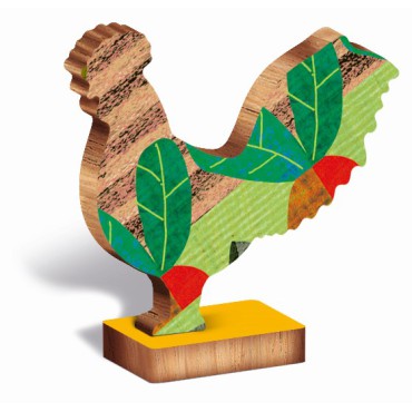 Woody Puzzle – Drewniane puzzle konturowe – Farma/Wieś Ludattica - 6