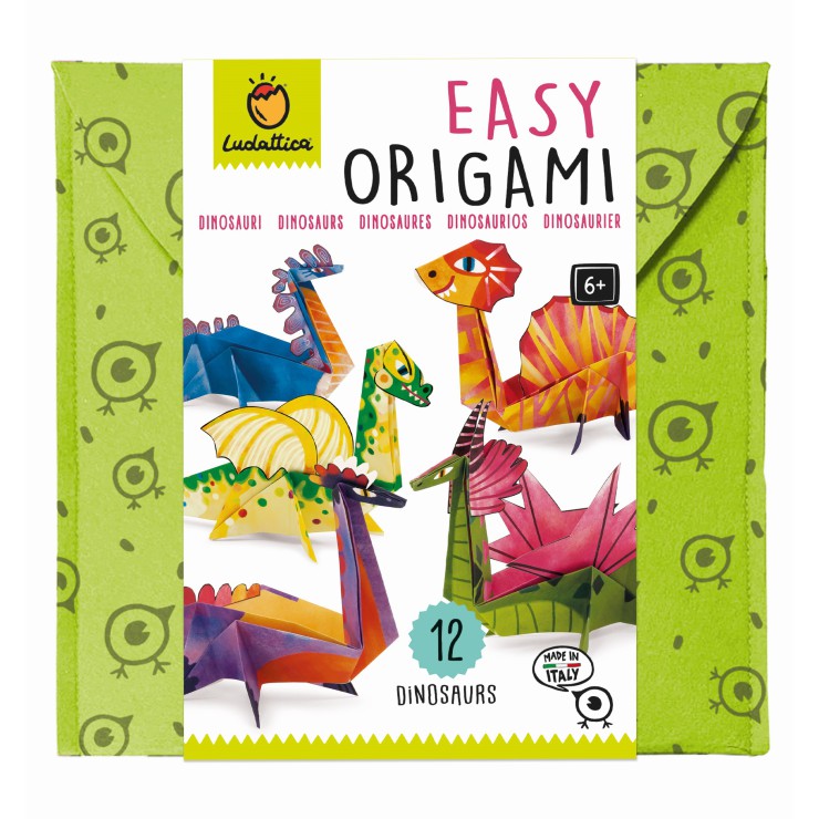 Easy Origami – Zestaw kreatywny – Dinozaury Ludattica - 1