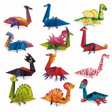 Easy Origami – Zestaw kreatywny – Dinozaury Ludattica - 2