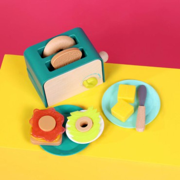 Mini Chef – Breakfast Playset – Toster i akcesoria śniadaniowe B.Toys - 1