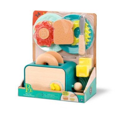 Mini Chef – Breakfast Playset – Toster i akcesoria śniadaniowe B.Toys - 3