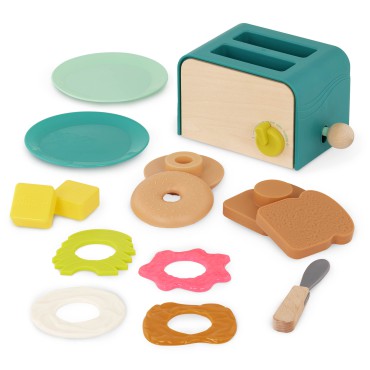 Mini Chef – Breakfast Playset – Toster i akcesoria śniadaniowe B.Toys - 4