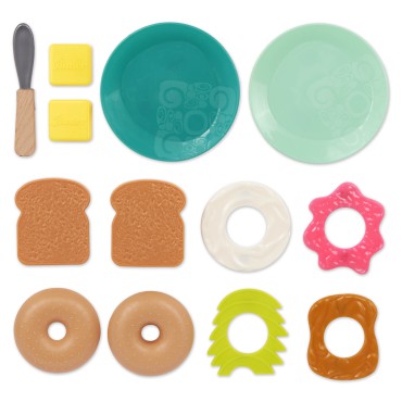 Mini Chef – Breakfast Playset – Toster i akcesoria śniadaniowe B.Toys - 8