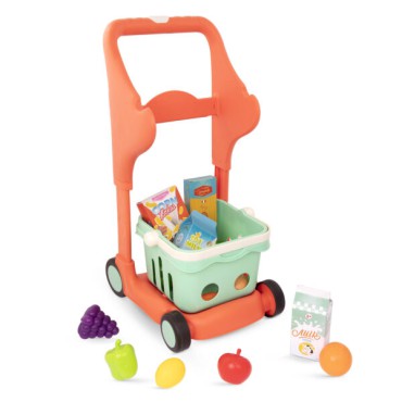 Muzyczny wózek zakupowy z koszykiem i akcesoriami – światło i dźwięk B.Toys - 2