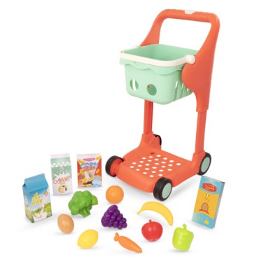Muzyczny wózek zakupowy z koszykiem i akcesoriami – światło i dźwięk B.Toys - 3