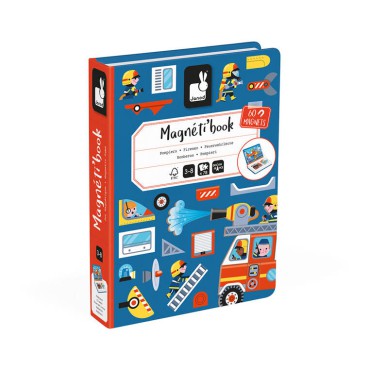 Magnetyczna układanka Straż pożarna Magnetibook Janod - 1