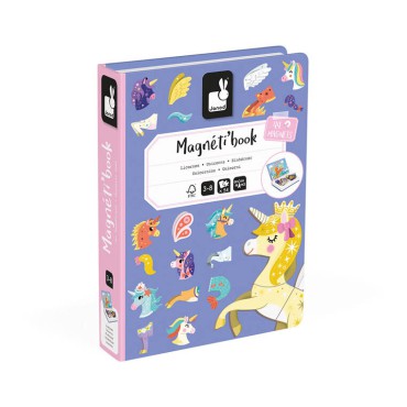 Magnetyczna układanka Jednorożec Magnetibook Janod - 1