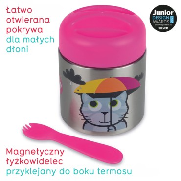 Termos Obiadowy dla Dzieci 300ml Kot Bluebell Tum Tum - 3