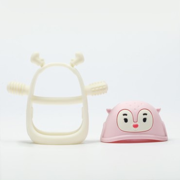 Gryzak dla Niemowlaka Renifer Light Pink Smily Mia - 3