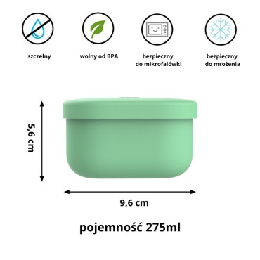 Omiesnack, pojemnik na przekąski, Green Omie - 4