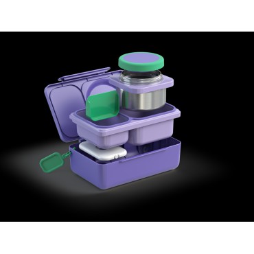 Omiebox Up Lunchbox z termosem Galaxy Purple Omie - 8