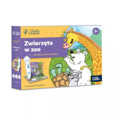 Czytaj z Albikiem. Zestaw pióro + Zwierzęta w Zoo - 1