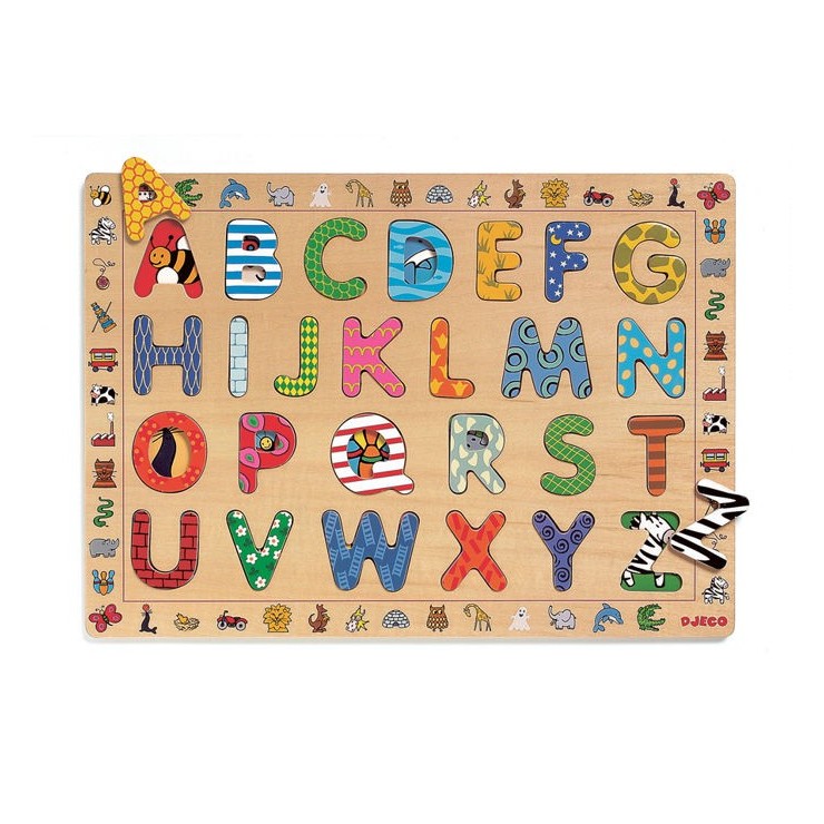 Drewniany alfabet ABC Djeco