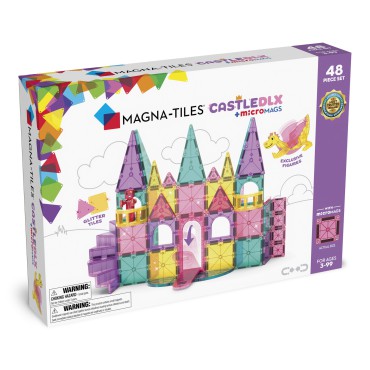 Klocki Magnetyczne Zamek DLX 48 el. MAGNA-TILES - 5