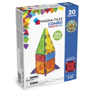 Klocki Magnetyczne microMAGS 20 el. COMBO MAGNA-TILES - 6