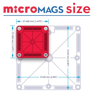 Klocki Magnetyczne microMAGS 70 el. MAGNA-TILES - 1