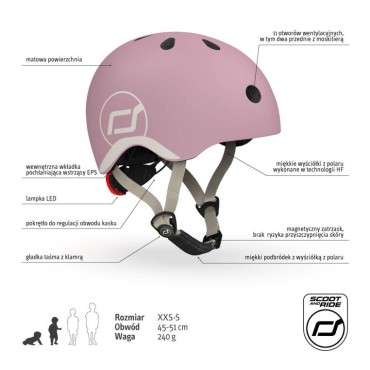 Kask XXS-S dla dzieci 1-5 lat Wildberry Scootandride - 12