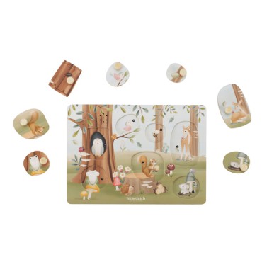 Puzzle dźwiękowe Forest Friends FSC Little Dutch - 3