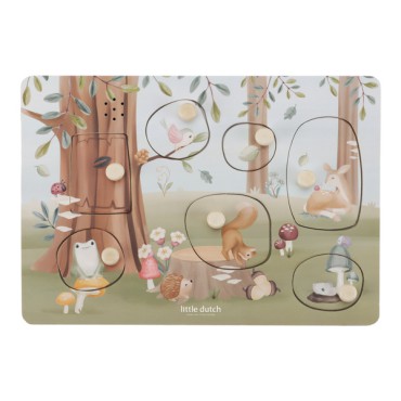 Puzzle dźwiękowe Forest Friends FSC Little Dutch - 4