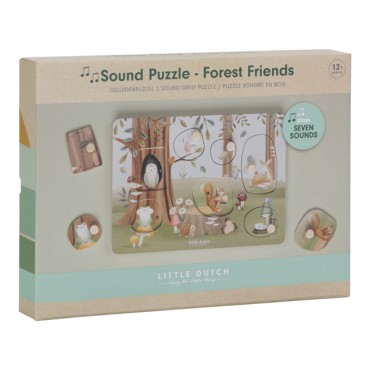 Puzzle dźwiękowe Forest Friends FSC Little Dutch - 5