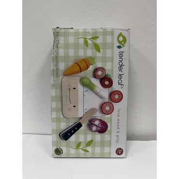 Outlet Drewniana deska z warzywami do krojenia Mini Chef Tender Leaf Toys - 3