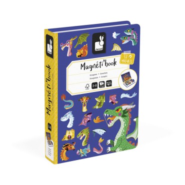 Magnetyczna układanka Smoki Magnetibook Janod - 1