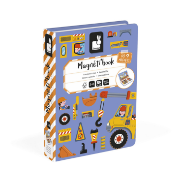 Magnetyczna układanka Plac budowy Magnetibook Janod - 2