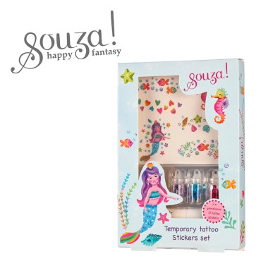 Tatuaże brokatowe z kryształkami Syrenka 5 el. Souza! - 5