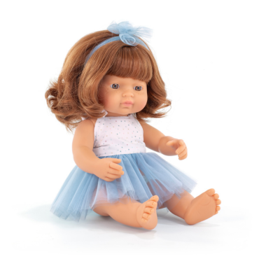 Lalka dziewczynka Europejka Rudowłosa 38cm Miniland Doll - 1