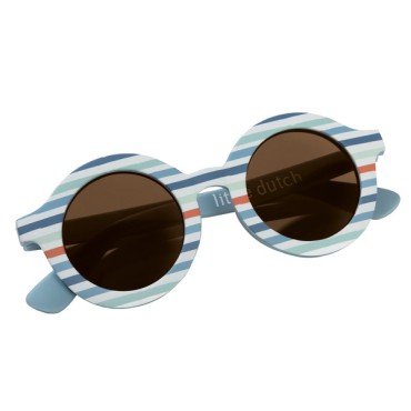 Okulary okrągłe Blue Stripes Little Dutch - 5