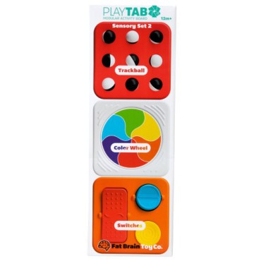 PlayTab Sensoryczne Kwadraty. Zestaw 2 z Biało-Czarnymi Kuleczkami Fat Brain Toys - 6