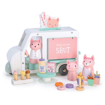 Wóz z mlecznymi koktajlami i lodami rodzina Kitty Tender Leaf Toys - 1