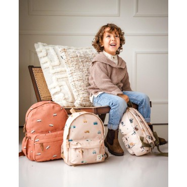 Plecak dla dzieci L Sweet Cars brown Kidzroom - 1