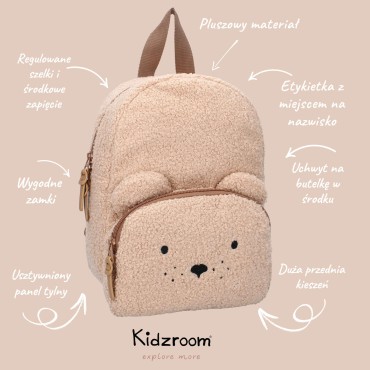 Plecak dla dzieci Comfort Friends brown Kidzroom - 7