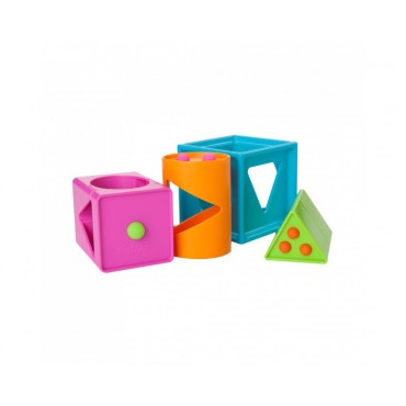 Sześcian Mądrali 1-2-3  Smarty Cube Fat Brain Toys