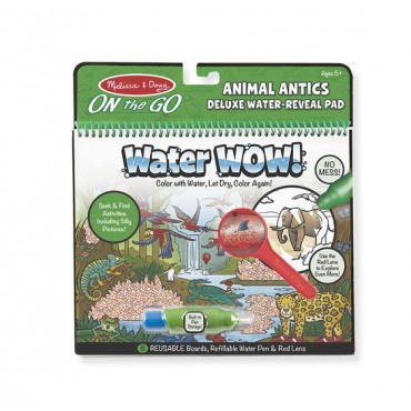 Kolorowanka wodna WaterWOW! z lupą Zwierzęce wybryki Melissa&Doug