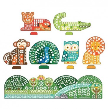 Mozaika Wyklejanka Zwierzęta Petit Collage