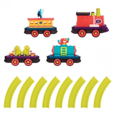 Muzyczny pociąg-kolejka z torami The Critter Express B.Toys