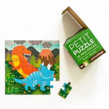 Puzzle Mini Dinozaur Petit Collage