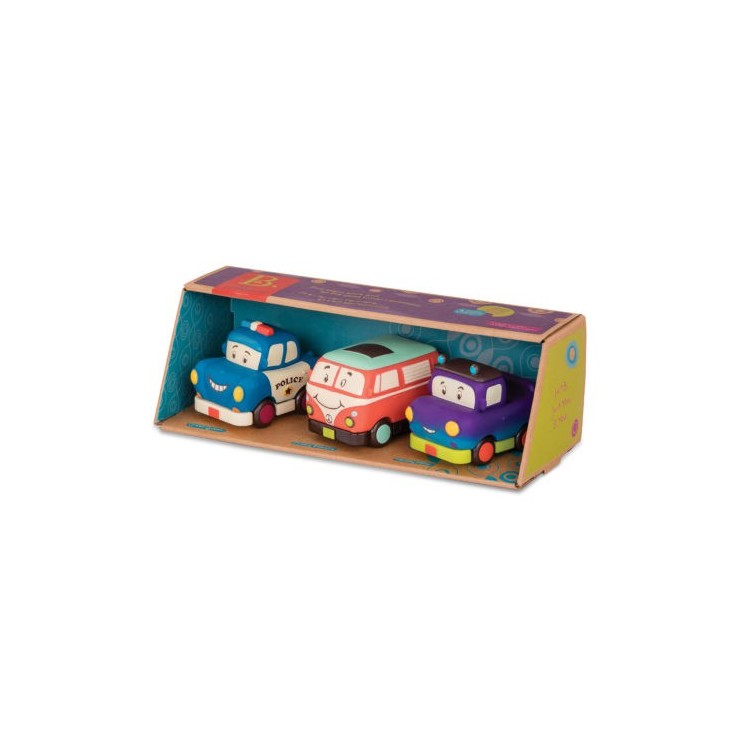 Mini Wheeee-ls! – zestaw 3 mini autek z napędem z pick-upem B.Toys