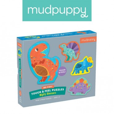 Puzzle sensoryczne Potężne dinozaury 1+ Mudpuppy