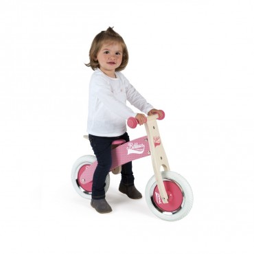 Rowerek biegowy różowy Little Bikloon 2+ Janod