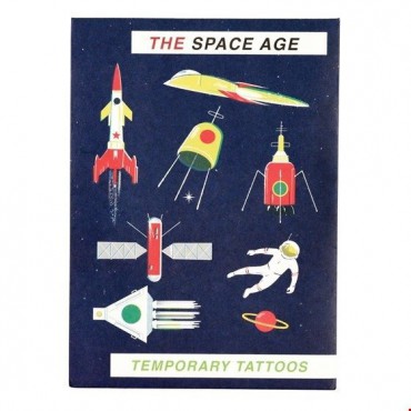 Zmywalne tatuaże dla dzieci era kosmiczna Rex London