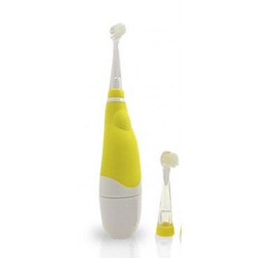 Brush-Baby BabySonic PRO- szczoteczka elektryczna, soniczna dla dzieci w wieku 0-3 lat żółta - 6